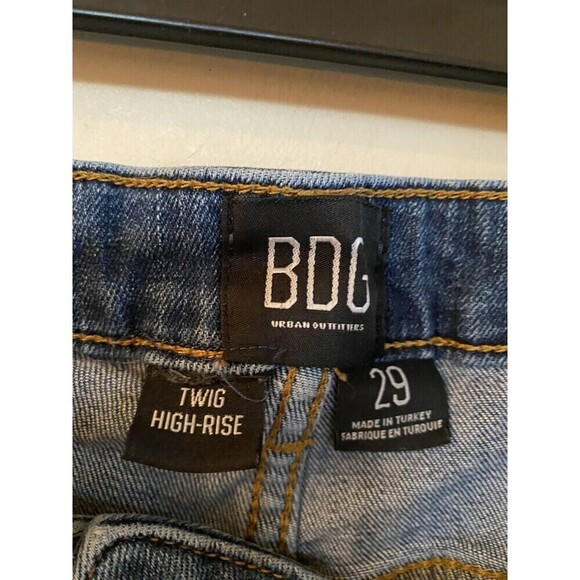 BDG Urban Outfitter Blue Denim High Rise Twig Women Size 29 - Picture 3 of 3